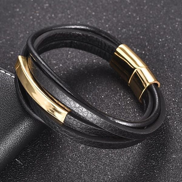 charm bracelets obsede punk genuine leather braided men's multilayer bracelet stainless steel magnetic clasps bangle fashion jewelry, Golden;silver
charm bracelets obsede punk genuine leather braided men's multilayer bracelet stainless steel magnetic clasps bangle fashion jewelry, Golden;silver