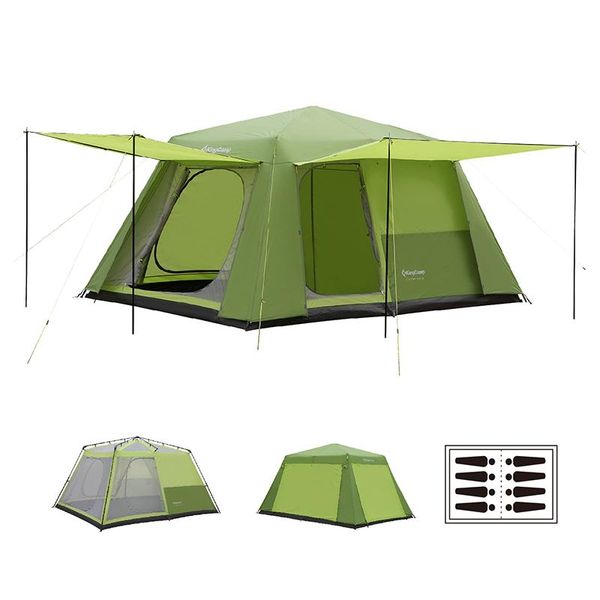 kingcamp 10-person roomy camping tent 3-season 2-in-1 instant durable breathable outdoor sun shelter with two door awnings tents and shelter
kingcamp 10-person roomy camping tent 3-season 2-in-1 instant durable breathable outdoor sun shelter with two door awnings tents and shelter