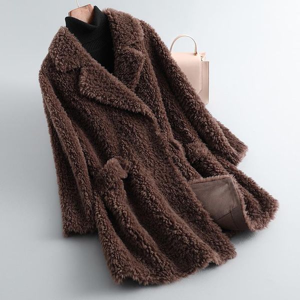 women's fur & faux 2021 winter women elegant wool real coat lady thick warm loose long sleeve parka female genuine sheep shearing outwe, Black
women's fur & faux 2021 winter women elegant wool real coat lady thick warm loose long sleeve parka female genuine sheep shearing outwe, Black