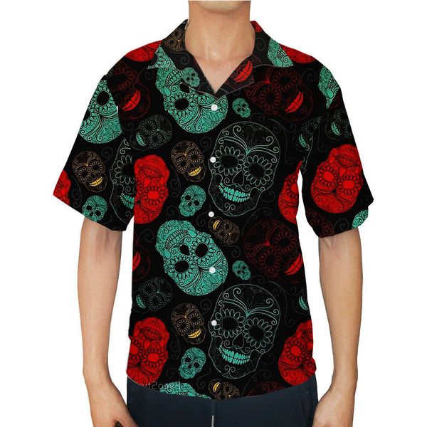 shirtsmen's hawaiian sunscreen skeleton halloween style men's dress shirt, White;black
shirtsmen's hawaiian sunscreen skeleton halloween style men's dress shirt, White;black
