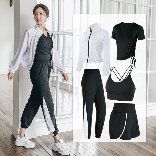 yoga outfit women loose tracksuit thin 5pcs set quick dry fitness clothes soft gym running workout sport suit femal sportwear 2021
yoga outfit women loose tracksuit thin 5pcs set quick dry fitness clothes soft gym running workout sport suit femal sportwear 2021