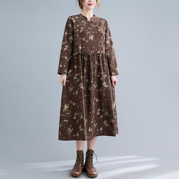 casual dresses uego vintage autumn dress 2021 arrival cotton linen print floral office lady work women spring long, Black;gray
casual dresses uego vintage autumn dress 2021 arrival cotton linen print floral office lady work women spring long, Black;gray