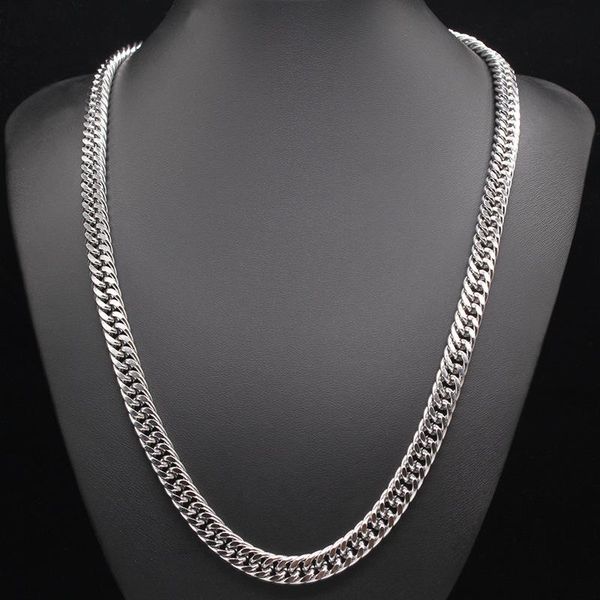 chains 9mm double woven polished stainless steel necklace 61cm titanium male exaggerated hip-hop accessories, Silver
chains 9mm double woven polished stainless steel necklace 61cm titanium male exaggerated hip-hop accessories, Silver