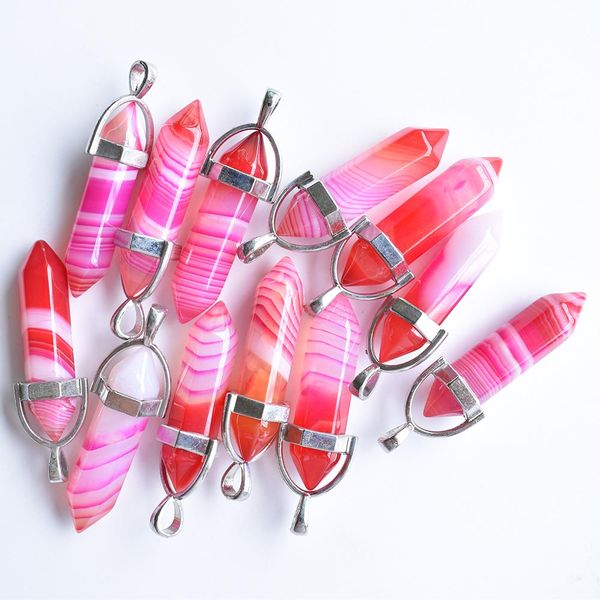 red stripe onyx pillar shape point chakra charms pendants for jewelry making diy necklace earrings, Bronze;silver
red stripe onyx pillar shape point chakra charms pendants for jewelry making diy necklace earrings, Bronze;silver