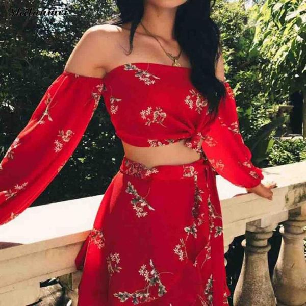 summer 2 two piece set women off shoulder ruffles skirts floral print female casual holiday outfits women's pants, White
summer 2 two piece set women off shoulder ruffles skirts floral print female casual holiday outfits women's pants, White