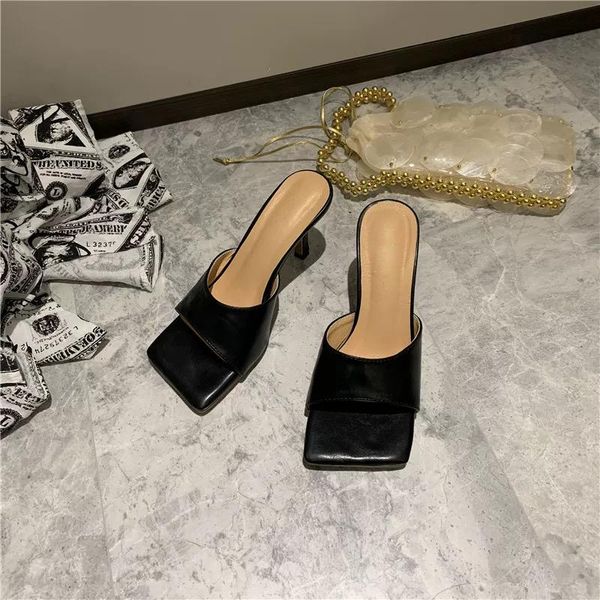 summer rome retro square toe women shoe high heel mules slippers fashion outdoor party dress lady slide slip on sandals, Black
summer rome retro square toe women shoe high heel mules slippers fashion outdoor party dress lady slide slip on sandals, Black