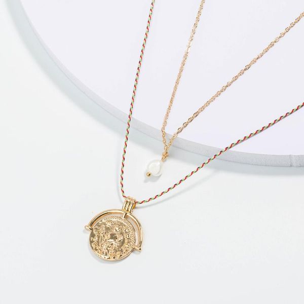 Colorful Cotton Line Coin Pendant Necklace Female 2021 Fashion Jewelry Baroque Pearl Necklaces For Women Gold Color Chokers, Golden;silver
Colorful Cotton Line Coin Pendant Necklace Female 2021 Fashion Jewelry Baroque Pearl Necklaces For Women Gold Color Chokers, Golden;silver