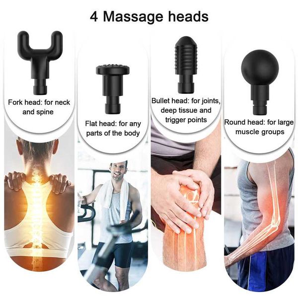 massage gun portable handheld ultra-quiet technology with 4 speeds levels and changeable heads for relaxing muscle tension relief
massage gun portable handheld ultra-quiet technology with 4 speeds levels and changeable heads for relaxing muscle tension relief