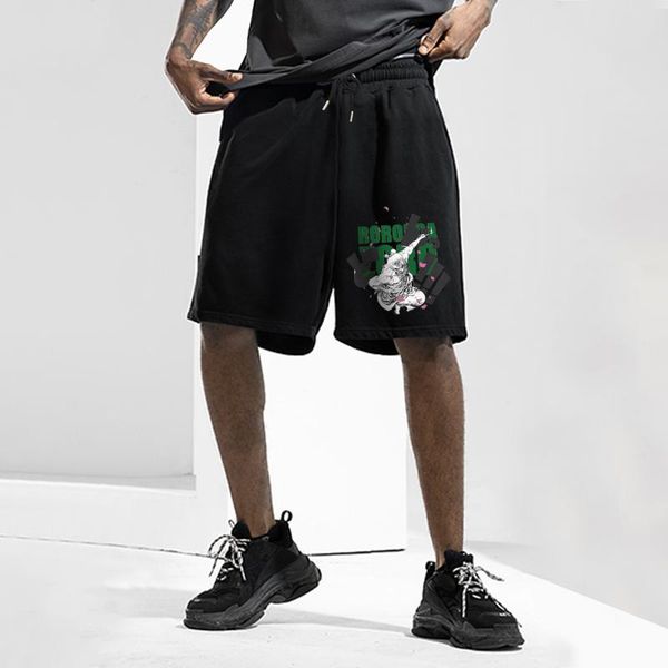 men's shorts one piece anime male running sport men casual summer pants printing drawstring short pant, White;black
men's shorts one piece anime male running sport men casual summer pants printing drawstring short pant, White;black