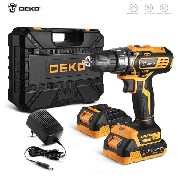professiona electric drills deko 20v cordless drill driver, 40nm screwdriver,1500mah lithium-ion battery,fast charger power tools for home d
professiona electric drills deko 20v cordless drill driver, 40nm screwdriver,1500mah lithium-ion battery,fast charger power tools for home d