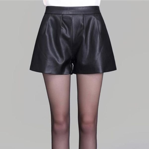 women's shorts women black faux leather wide leg female casual elastic high waist bottoms party club mini loose pu, White;black
women's shorts women black faux leather wide leg female casual elastic high waist bottoms party club mini loose pu, White;black