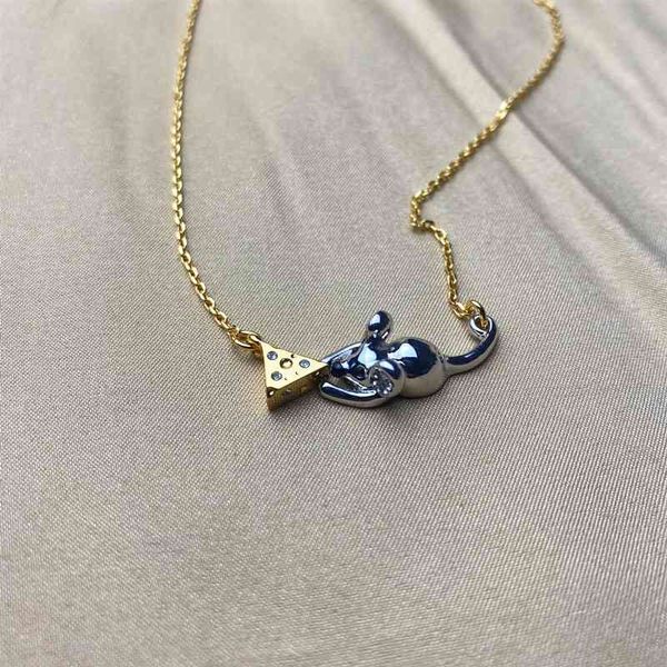 jewelry ks xiaozhongchao brand necklace mouse cheese design gold plated jewelry straight, Silver
jewelry ks xiaozhongchao brand necklace mouse cheese design gold plated jewelry straight, Silver