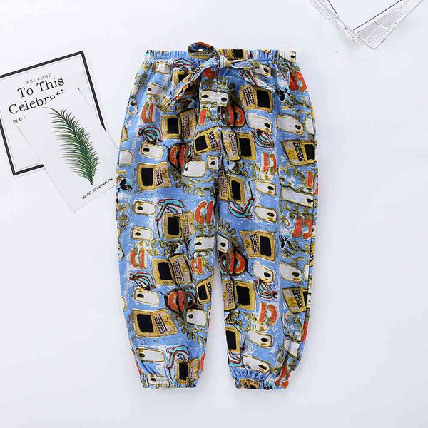 spring summer air conditioning boys girls home mosquito thin section bloomers kids pants, Blue
spring summer air conditioning boys girls home mosquito thin section bloomers kids pants, Blue