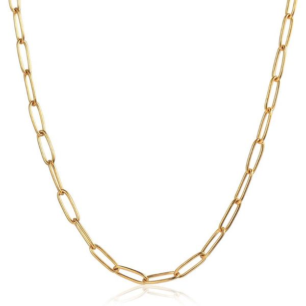 chains minimalist gold color paperclip chain choker for women anti allergy stainless steel cable link necklace adjustable kn658, Silver
chains minimalist gold color paperclip chain choker for women anti allergy stainless steel cable link necklace adjustable kn658, Silver
