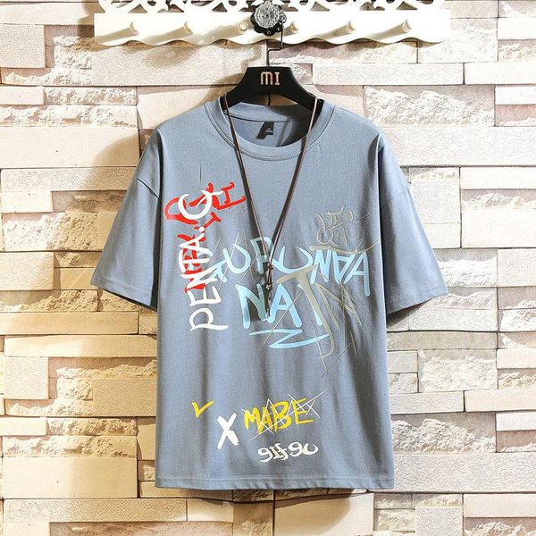 men's t-shirts henchiry 2021 casual summer fashion simple trend loose large short sleeve cotton breathable letter pattern t-shirt, White;black
men's t-shirts henchiry 2021 casual summer fashion simple trend loose large short sleeve cotton breathable letter pattern t-shirt, White;black