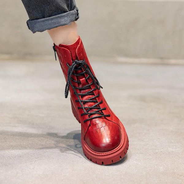 boots spring and autumn thick-soled increase british style short single booties heels ankle, Black
boots spring and autumn thick-soled increase british style short single booties heels ankle, Black