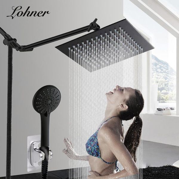bathroom black shower head high pressure panel set with arm pomme de douche draagbare douchette lavabo cheveux conjunto ducha sets
bathroom black shower head high pressure panel set with arm pomme de douche draagbare douchette lavabo cheveux conjunto ducha sets