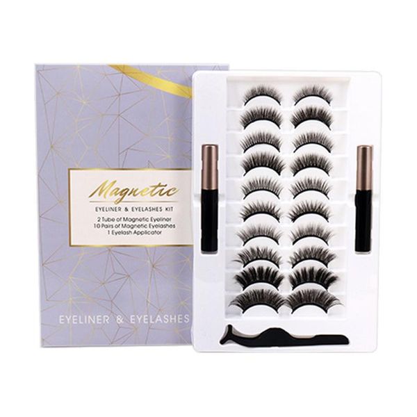 false eyelashes 10 pairs magnetic set natural long eye lashes mink eyeliner tweezers sets makeup faux cils
false eyelashes 10 pairs magnetic set natural long eye lashes mink eyeliner tweezers sets makeup faux cils
