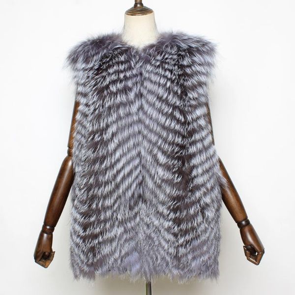 women's fur & faux real silver vest winter warm 100% natural sleeveless coat fashion fluffy genuine, Black
women's fur & faux real silver vest winter warm 100% natural sleeveless coat fashion fluffy genuine, Black