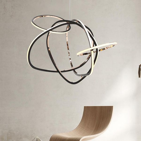 pendant lamps post-modern minimalist chandelier design sense living room villa restaurant stainless steel ring combination art lamp
pendant lamps post-modern minimalist chandelier design sense living room villa restaurant stainless steel ring combination art lamp