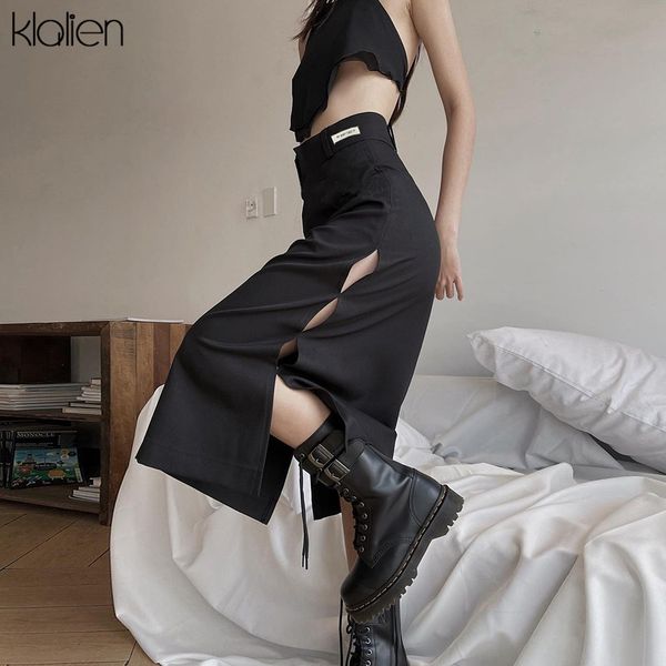 skirts summer fashion high waist slit knee-length women simple office lady slim solid black skirt wild street classic
skirts summer fashion high waist slit knee-length women simple office lady slim solid black skirt wild street classic