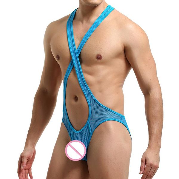 men undershirts jockstrap mesh transparent bodysuit fitness wrestling singlet jumpsuit erotic open buunderwear swimwear, Black;brown
men undershirts jockstrap mesh transparent bodysuit fitness wrestling singlet jumpsuit erotic open buunderwear swimwear, Black;brown
