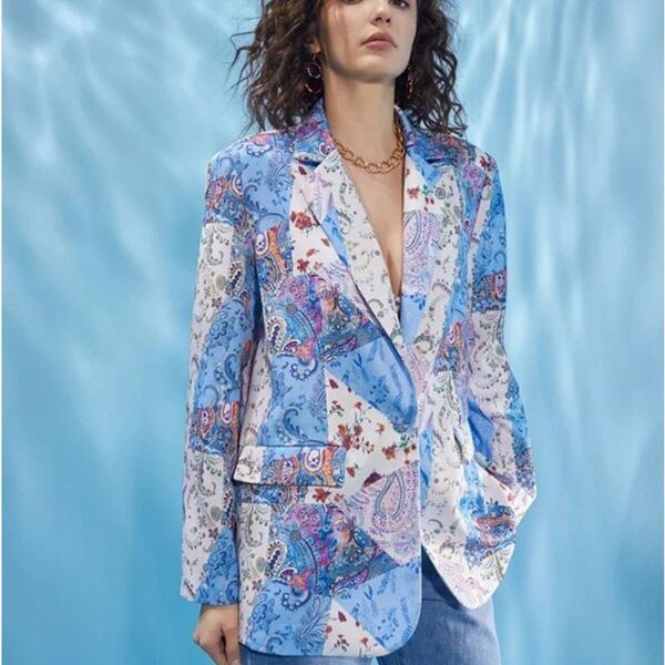 women's suits & blazers printed suit jacket 2021 autumn and winter clothes women fashion casual mid-length coat temperament commuter bl, White;black
women's suits & blazers printed suit jacket 2021 autumn and winter clothes women fashion casual mid-length coat temperament commuter bl, White;black