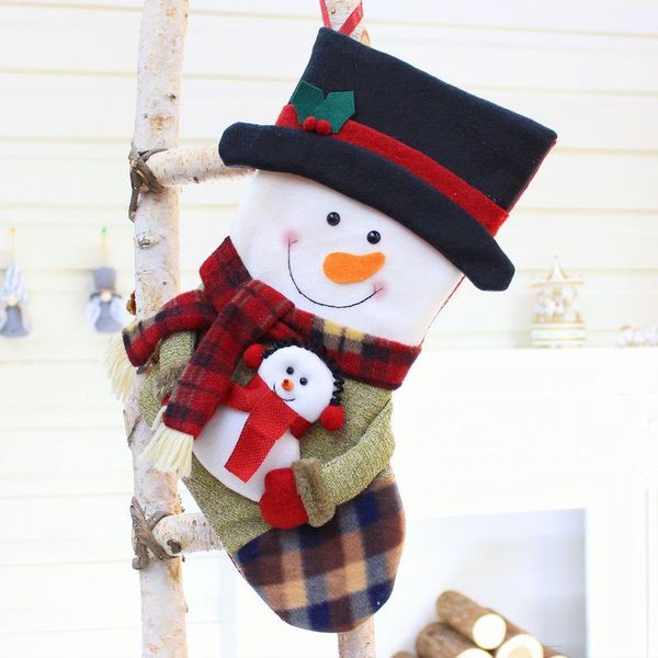 christmas decorations 1 pcs stockings socks with snowman santa year candy holder fireplace decor for home gift bags
christmas decorations 1 pcs stockings socks with snowman santa year candy holder fireplace decor for home gift bags