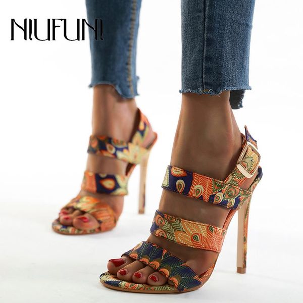plus size 35-42 round toe peacock print women's sandals buckle stiletto high heels casual shoes niufuni sandales femmes, Black
plus size 35-42 round toe peacock print women's sandals buckle stiletto high heels casual shoes niufuni sandales femmes, Black