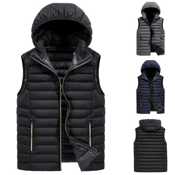 men's vests vest jacket winter waterproof warm sleeveless men fashion hooded casual autumn thicken waistcoat #t3g, Black;white
men's vests vest jacket winter waterproof warm sleeveless men fashion hooded casual autumn thicken waistcoat #t3g, Black;white