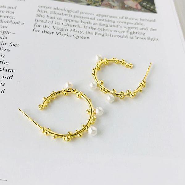hoop & huggie rainbow korean style 100% 925 sterling silver geometry pearl personality big circle women earrings fine jewelry trend, Golden;silver
hoop & huggie rainbow korean style 100% 925 sterling silver geometry pearl personality big circle women earrings fine jewelry trend, Golden;silver