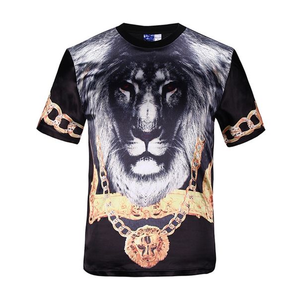 new fashion men's t-shirt casual all-match style hip hop crown lion print 3d compression tees swag homme clothing short sleeve, White;black
new fashion men's t-shirt casual all-match style hip hop crown lion print 3d compression tees swag homme clothing short sleeve, White;black