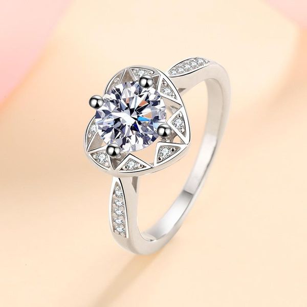 cluster rings silver forever love excellent cut 1 diamond test past d color moissanite heart ring 925 white gemstone party, Golden;silver
cluster rings silver forever love excellent cut 1 diamond test past d color moissanite heart ring 925 white gemstone party, Golden;silver