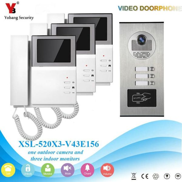 yobang security video intercom doorbell door phone system rfid smart ip camera ir night vision voice for multi- apartments/ home phones
yobang security video intercom doorbell door phone system rfid smart ip camera ir night vision voice for multi- apartments/ home phones