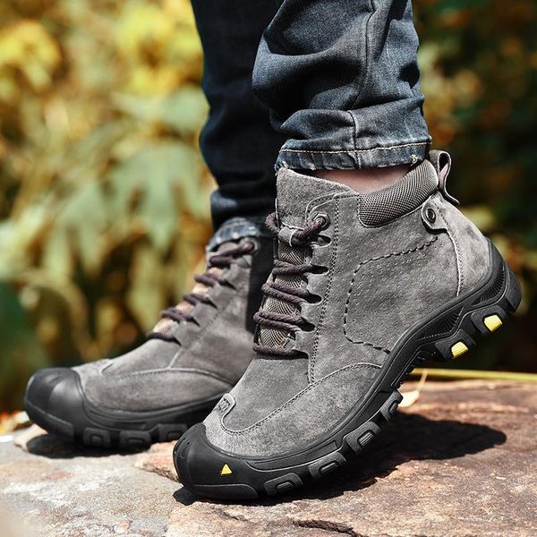 boots fashion winter men's warm plush men snow genuine leather sneakers lace-up ankle outdoor zapatos de hombre, Black
boots fashion winter men's warm plush men snow genuine leather sneakers lace-up ankle outdoor zapatos de hombre, Black
