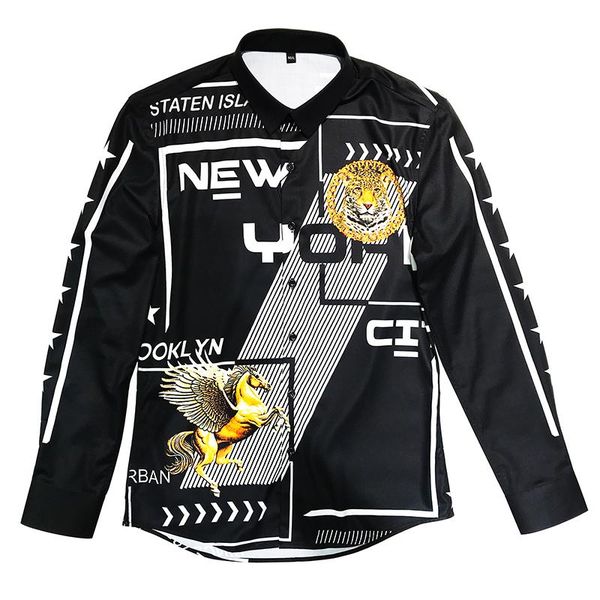 men's casual shirts luxury tiger print men long sleeve slim fit shirt business dress streetwear social chemise homme 3xl, White;black
men's casual shirts luxury tiger print men long sleeve slim fit shirt business dress streetwear social chemise homme 3xl, White;black