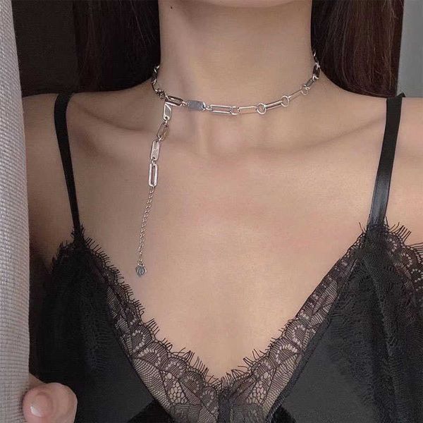 niche design ins hollow long splicing bracelet necklace metal sense female 925 sterling sier jewelry, Silver
niche design ins hollow long splicing bracelet necklace metal sense female 925 sterling sier jewelry, Silver