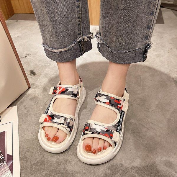 platform women sandals canvas stitching comfortable flat outdoor beach open toe rome sports zapatos de mujer, Black
platform women sandals canvas stitching comfortable flat outdoor beach open toe rome sports zapatos de mujer, Black