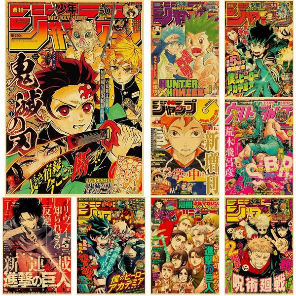 paintings classic anime poster demon slayer/jujutsu kaisen retro kraft paper living room bar cafe decor painting gift art wall sticker 1/3
paintings classic anime poster demon slayer/jujutsu kaisen retro kraft paper living room bar cafe decor painting gift art wall sticker 1/3