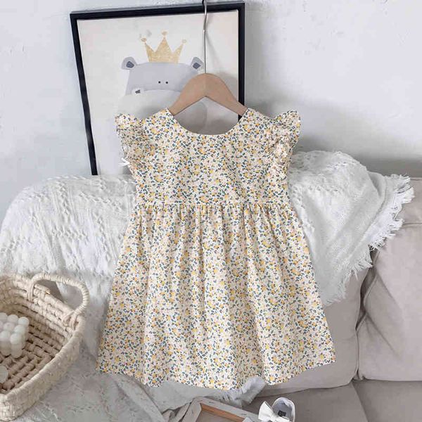 girls dress summer cross halter flying sleeve fashion girl clothes korean style children's 210515, Red;yellow
girls dress summer cross halter flying sleeve fashion girl clothes korean style children's 210515, Red;yellow