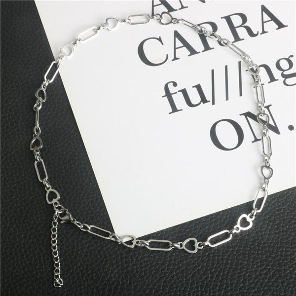 chains hip hop simple love rectangular line hollow stitching titanium steel necklace men and women stainless, Silver
chains hip hop simple love rectangular line hollow stitching titanium steel necklace men and women stainless, Silver