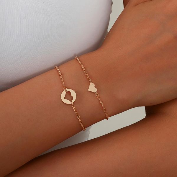 link, chain ingemark minimalist hollow heart bracelet hand simple thin bangles bracelets set for women couples pulseras punk jewelry, Black
link, chain ingemark minimalist hollow heart bracelet hand simple thin bangles bracelets set for women couples pulseras punk jewelry, Black
