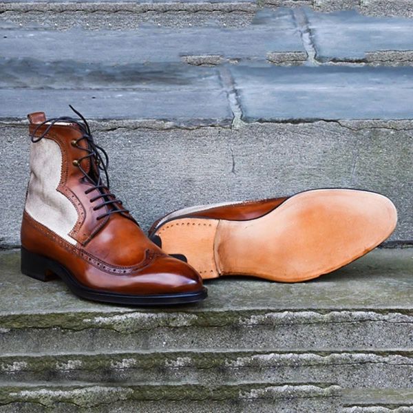 dress shoes nova moda masculina casual diária all-match vestido sapatos artesanal pu costura lona oco apontado toe rendas botas brogue hl664, Black
dress shoes nova moda masculina casual diária all-match vestido sapatos artesanal pu costura lona oco apontado toe rendas botas brogue hl664, Black