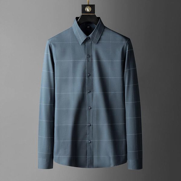 men's casual shirts 2021 luxury business shirt long sleeve fashionable plaid versatile, White;black
men's casual shirts 2021 luxury business shirt long sleeve fashionable plaid versatile, White;black