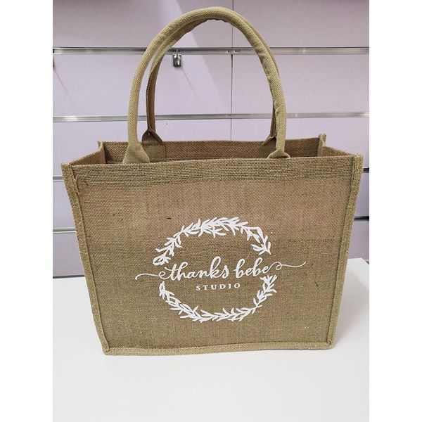 storage bags 100pcs/lot durable burlap tote jute bag recycled natural personalized fashion style grocery beach with customizedlogo
storage bags 100pcs/lot durable burlap tote jute bag recycled natural personalized fashion style grocery beach with customizedlogo