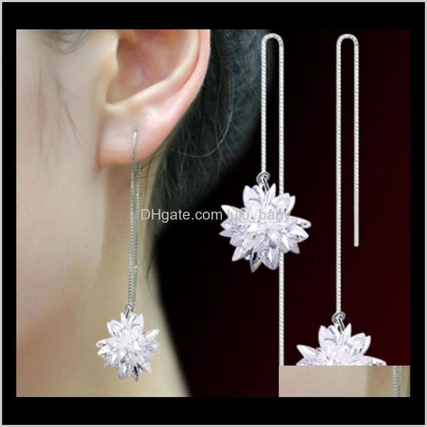 plugs & tunnels body jewelry drop delivery 2021 temperament female 925 tremella hook pure sier ear line korean ice flower zircon earrings 50, Silver
plugs & tunnels body jewelry drop delivery 2021 temperament female 925 tremella hook pure sier ear line korean ice flower zircon earrings 50, Silver