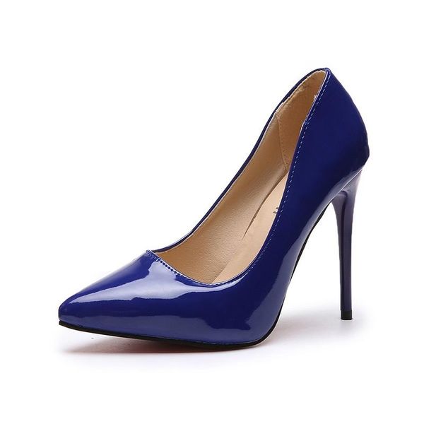 dress shoes women pumps patent leather thin high heels 11cm pointed toe wedding party woman nude stiletto 569, Black
dress shoes women pumps patent leather thin high heels 11cm pointed toe wedding party woman nude stiletto 569, Black