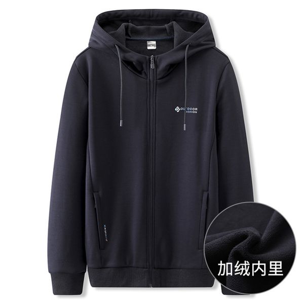 2021 sports plus size men's hooded cardigan extra large thickened plush autumn winter sweater et, Black
2021 sports plus size men's hooded cardigan extra large thickened plush autumn winter sweater et, Black