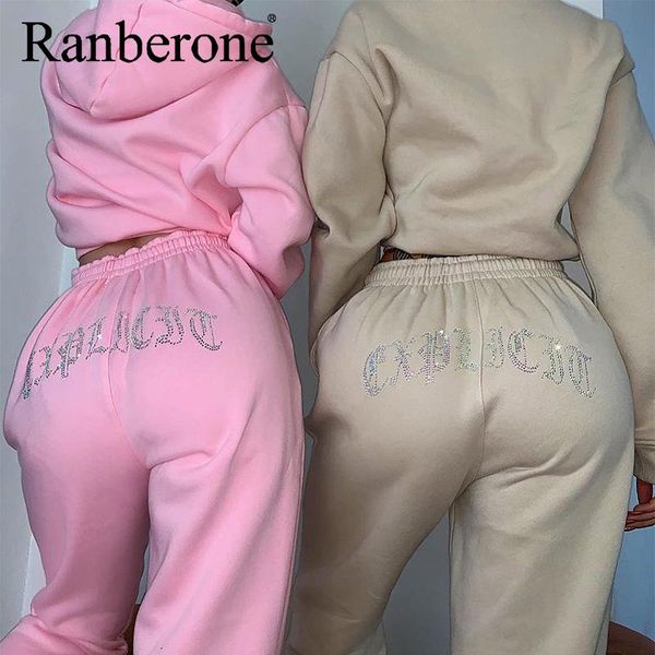 running sets ranberone autumn winter tracksuit sweatshirts and pants two piece suit women trousers casual sportwear runing matching set, Black;blue
running sets ranberone autumn winter tracksuit sweatshirts and pants two piece suit women trousers casual sportwear runing matching set, Black;blue