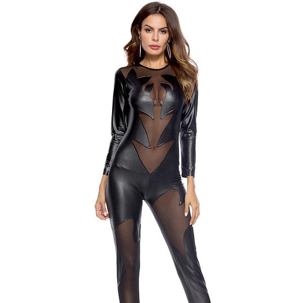lace mesh patchwork bodysuit latex catsuit fetish wear pole dance clothing black pu leather women skinny jumpsuit women's jumpsuits & r, Black;white
lace mesh patchwork bodysuit latex catsuit fetish wear pole dance clothing black pu leather women skinny jumpsuit women's jumpsuits & r, Black;white